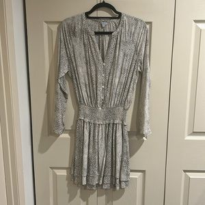 Rails Jasmine Tan Watercolor Leopard Dress